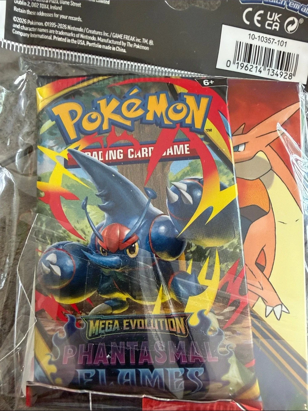 Pokémon Mega Evolution Phantasmal Flames Trading Cards with mini Portfolio